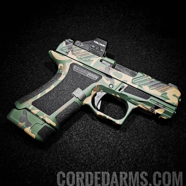 Custom Cerakoted BDU Camo w/ Gripple Stipple