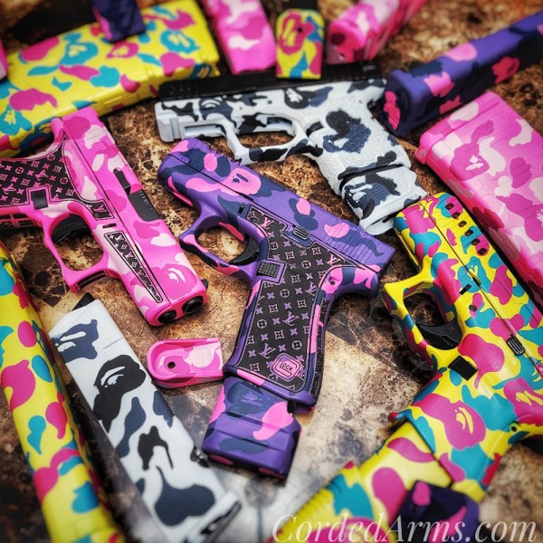 Custom Cerakoted Glocks