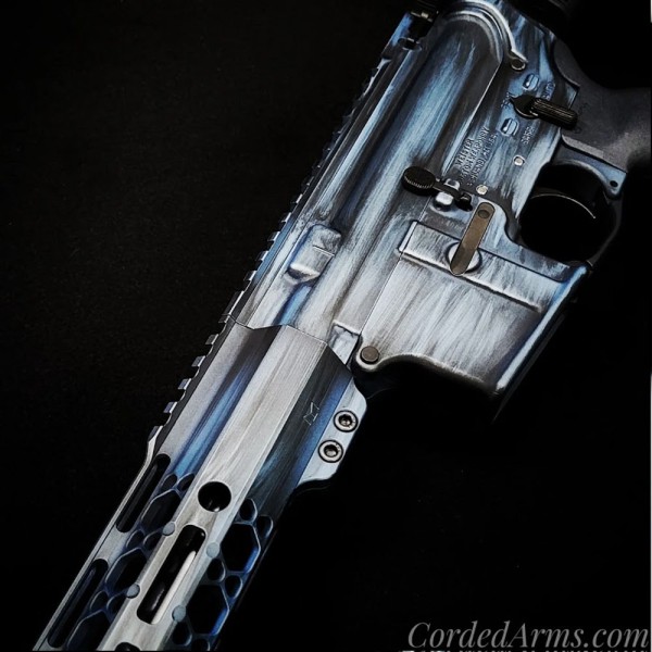 Custom Dustcvr & Cerakoted in Blue Titanium Battleworn