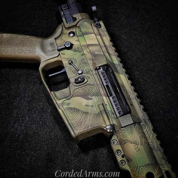 Custom Cerakoted Camo w/ Topo Laser