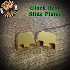 Gold Anodized Laser Engraved Glock Slide Plate