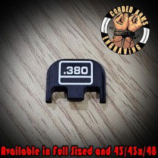 .380 Laser Engraved Glock Slide Plate
