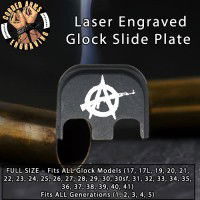 AK Anarchy Laser Engraved Glock Slide Plate