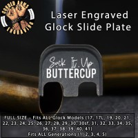 Buttercup Laser Engraved Glock Slide Plate Buttercup Laser Engraved Glock Slide Plate