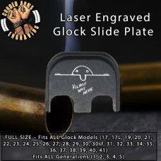 Kilroy Laser Engraved Glock Slide Plate