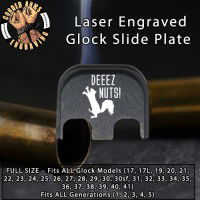 Deeez Nuts Laser Engraved Glock Slide Plate