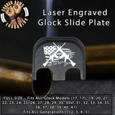 Keep n Bear Arms Laser Engraved Glock Slide Plate