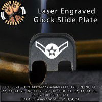 Airman Laser Engraved Glock Slide Plate