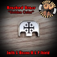 Deus Vult (Gods Will) Laser Engraved Brass Glock Slide Plate 