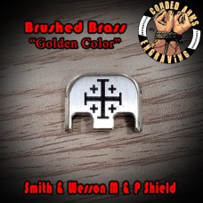 Deus Vult (Gods Will) Laser Engraved Brass Glock Slide Plate Deus Vult (Gods Will) Laser Engraved Brass Glock Slide Plate