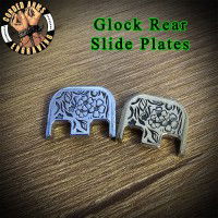 Floral Laser Engraved Glock Slide Plate 