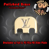 LV or Guicci Polished Laser Engraved Glock Slide Plates LV or Guicci Polished Laser Engraved Glock Slide Plates