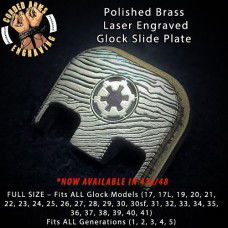 Beskar Laser Engraved Glock Slide Plate 