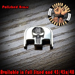 Punisher 3% Laser Engraved Glock Slide Plate 