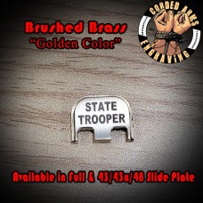 State Trooper Laser Engraved Glock Slide Plate State Trooper Laser Engraved Glock Slide Plate