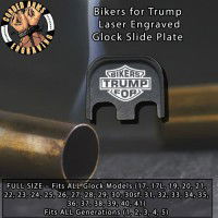 Bikers for Trump Laser Engraved Glock Slide Plate