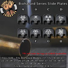 Biohazard Series Custom Laser Engraved Glock SlidePlates