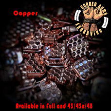 Honey Comb Copper CNC Milled Glock Slide Plate 