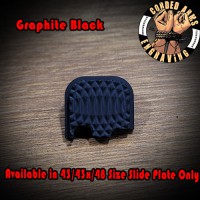 Guilioche` CNC Milled Glock Slide Plate 