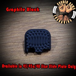Guilioche` CNC Milled Glock Slide Plate 