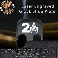 2A Guns Laser Engraved Glock Slide Plate