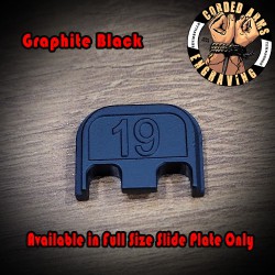 Blacked Out 19 Laser Engraved Glock Slide Plate Blacked Out 19 Laser Engraved Glock Slide Plate