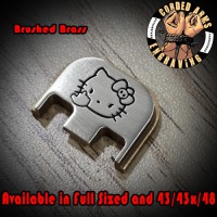 FU Hello Kitty Laser Engraved Glock Slide Plate 