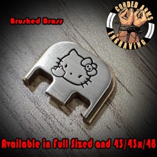 FU Hello Kitty Laser Engraved Glock Slide Plate 