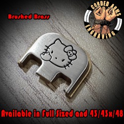 FU Hello Kitty Laser Engraved Glock Slide Plate 