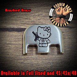 Hello Kitty (F) Laser Engraved Glock Slide Plate 