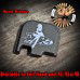 Pinup Bomber Girl Laser Engraved Glock Slide Plate