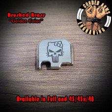 Hello Kitty Punisher Laser Engraved Glock Slide Plate 