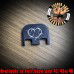 Barbed Wire Heart Laser Engraved Glock Slide Plate