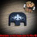 Fleur-de-lis Laser Engraved Glock Slide Plate