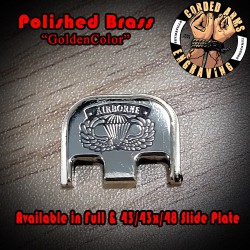 Airborne Jump Wings Laser Engraved Glock Slide Plate 