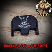 Navy Gunner's Mate Skull Laser Engraved Glock Slide Plate