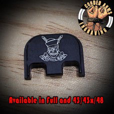 Navy Gunner's Mate Skull Laser Engraved Glock Slide Plate
