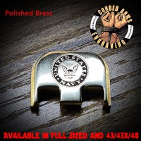 US Navy Logo Laser Engraved Glock Slide Plate US Navy Logo Laser Engraved Glock Slide Plate