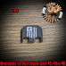 USMC Vet Flag Laser Engraved Glock Slide Plate