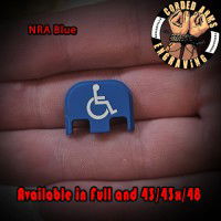 Handicap Laser Engraved Glock Slide Plate