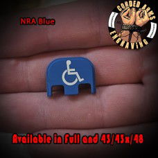 Handicap Laser Engraved Glock Slide Plate