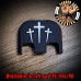 3 Crosses Laser Engraved Glock Slide Plate