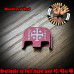 Deus Vult (Gods Will) Laser Engraved Glock Slide Plate