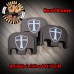 Knights Templar Shield Laser Engraved Glock Slide Plate Knights Templar Shield Laser Engraved Glock Slide Plate