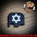 Star of David Laser Engraved Glock Slide Plate
