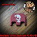 Sideview Skull Laser Engraved Glock Slide Plate