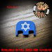 Star of David Laser Engraved Glock Slide Plate