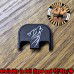 Tribal Wolf Laser Engraved Glock Slide Plate