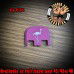 Flamingo Laser Engraved Glock Slide Plate