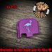 Flamingo Laser Engraved Glock Slide Plate